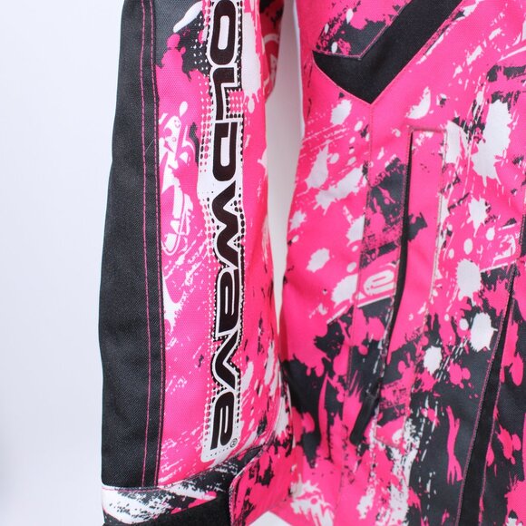 Coldwave Ladies Snowmobile Jacket Pink Black White Splatter Print Size SM - Picture 8 of 15